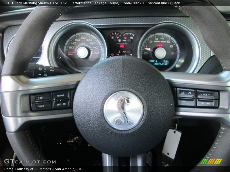 Ebony Black / Charcoal Black/Black 2011 Ford Mustang Shelby GT500 SVT Performance Package Coupe