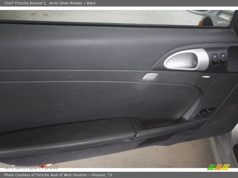 Arctic Silver Metallic / Black 2007 Porsche Boxster S