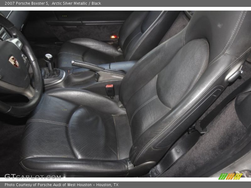 Arctic Silver Metallic / Black 2007 Porsche Boxster S