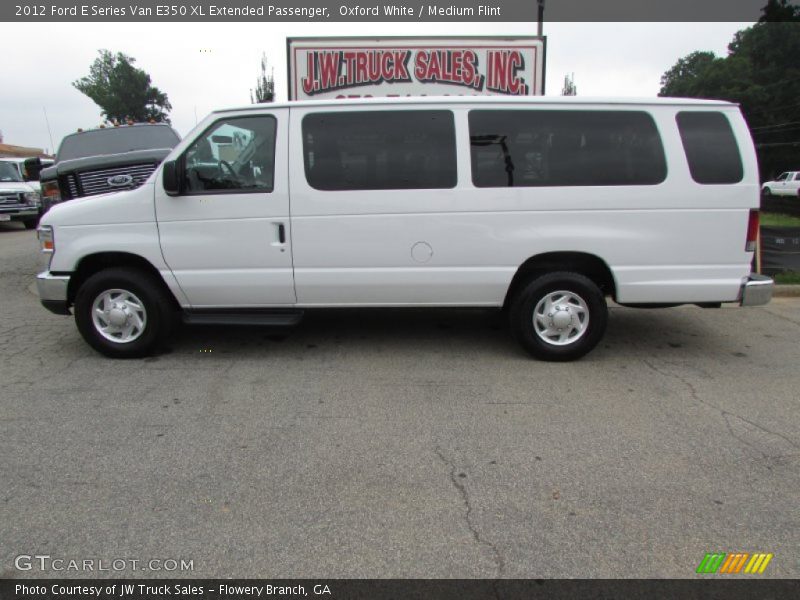 Oxford White / Medium Flint 2012 Ford E Series Van E350 XL Extended Passenger