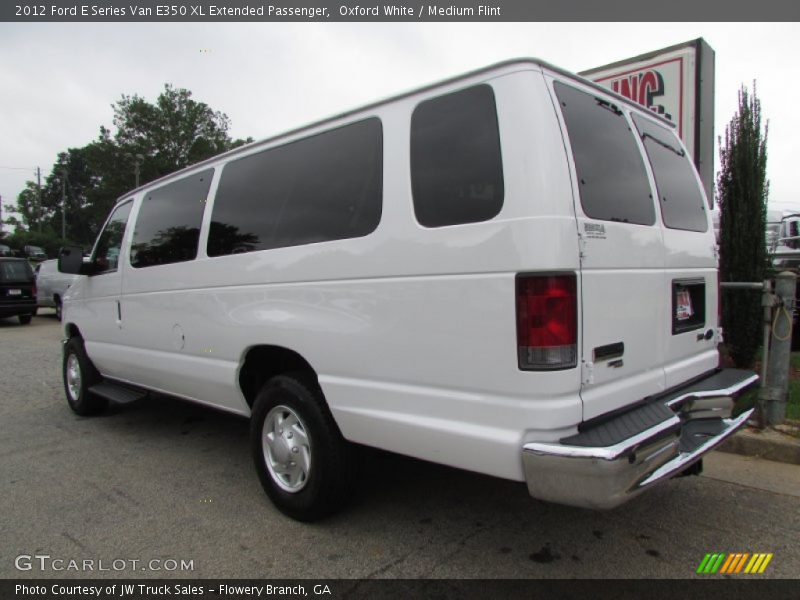 Oxford White / Medium Flint 2012 Ford E Series Van E350 XL Extended Passenger