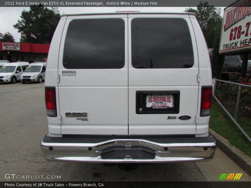 Oxford White / Medium Flint 2012 Ford E Series Van E350 XL Extended Passenger