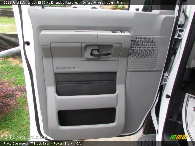 Oxford White / Medium Flint 2012 Ford E Series Van E350 XL Extended Passenger
