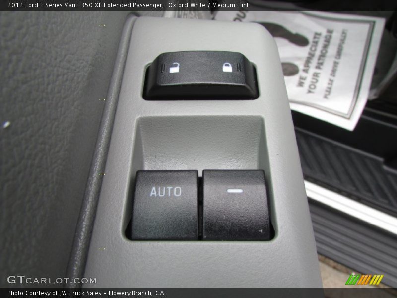 Oxford White / Medium Flint 2012 Ford E Series Van E350 XL Extended Passenger
