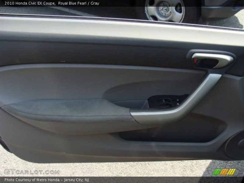 Royal Blue Pearl / Gray 2010 Honda Civic EX Coupe