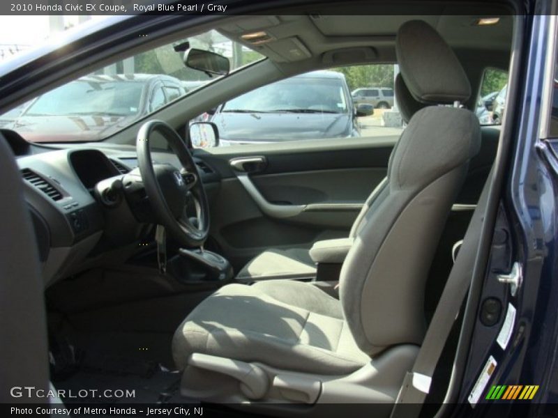 Royal Blue Pearl / Gray 2010 Honda Civic EX Coupe