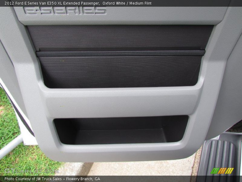 Oxford White / Medium Flint 2012 Ford E Series Van E350 XL Extended Passenger