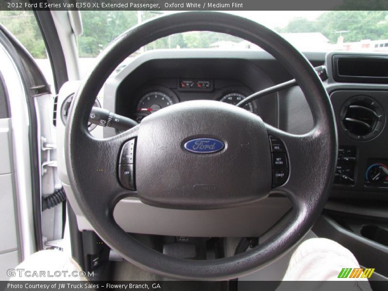 Oxford White / Medium Flint 2012 Ford E Series Van E350 XL Extended Passenger