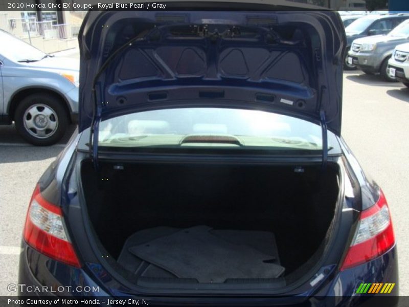 Royal Blue Pearl / Gray 2010 Honda Civic EX Coupe