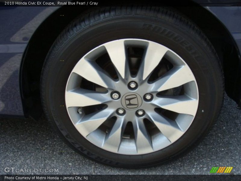 Royal Blue Pearl / Gray 2010 Honda Civic EX Coupe