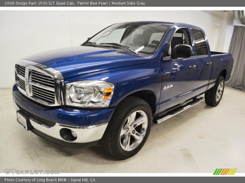 Patriot Blue Pearl / Medium Slate Gray 2008 Dodge Ram 1500 SLT Quad Cab