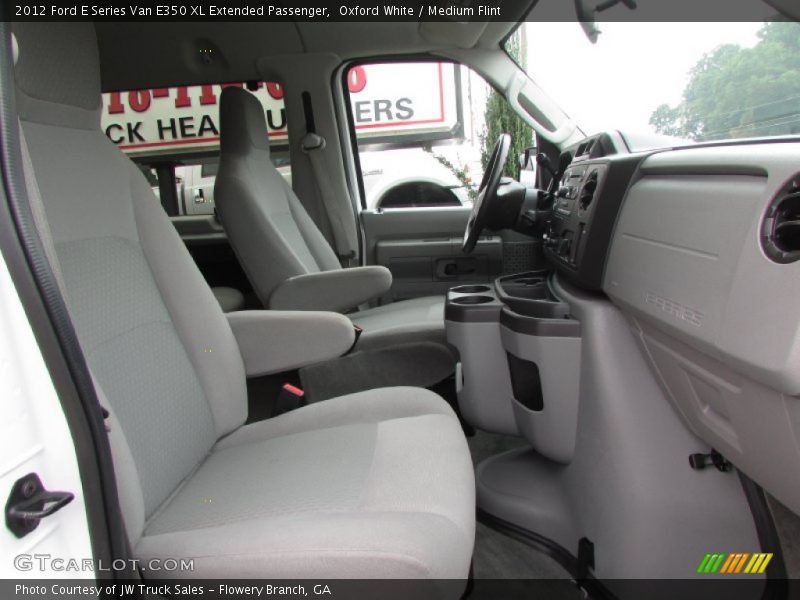 Oxford White / Medium Flint 2012 Ford E Series Van E350 XL Extended Passenger