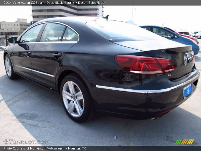 Deep Black Metallic / Desert Beige/Black 2014 Volkswagen CC Sport