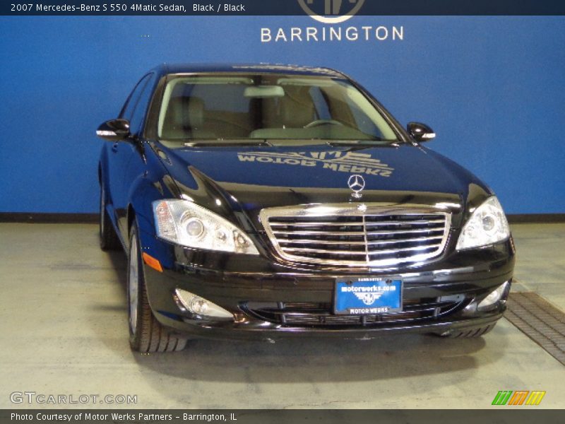 Black / Black 2007 Mercedes-Benz S 550 4Matic Sedan