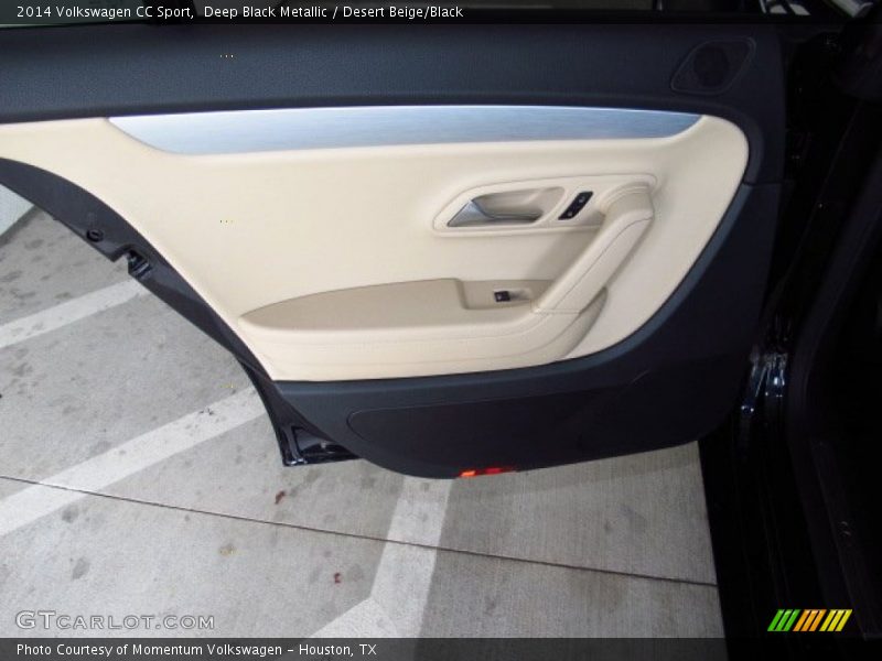 Deep Black Metallic / Desert Beige/Black 2014 Volkswagen CC Sport