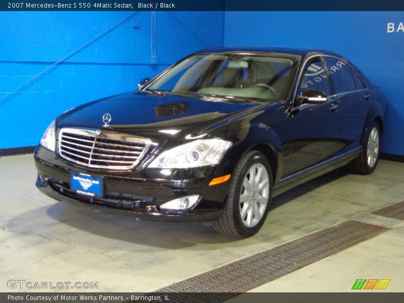 Black / Black 2007 Mercedes-Benz S 550 4Matic Sedan