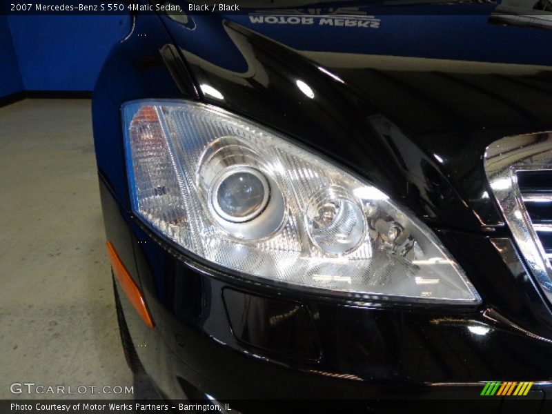 Black / Black 2007 Mercedes-Benz S 550 4Matic Sedan