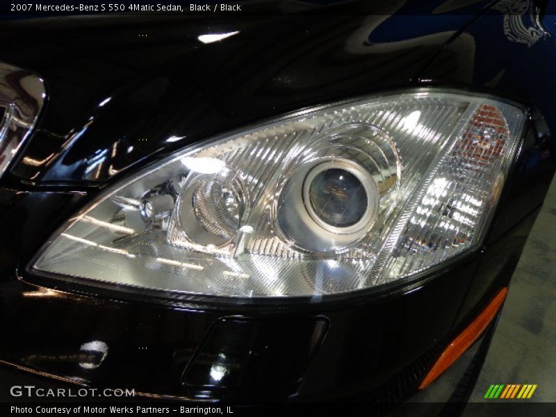 Black / Black 2007 Mercedes-Benz S 550 4Matic Sedan
