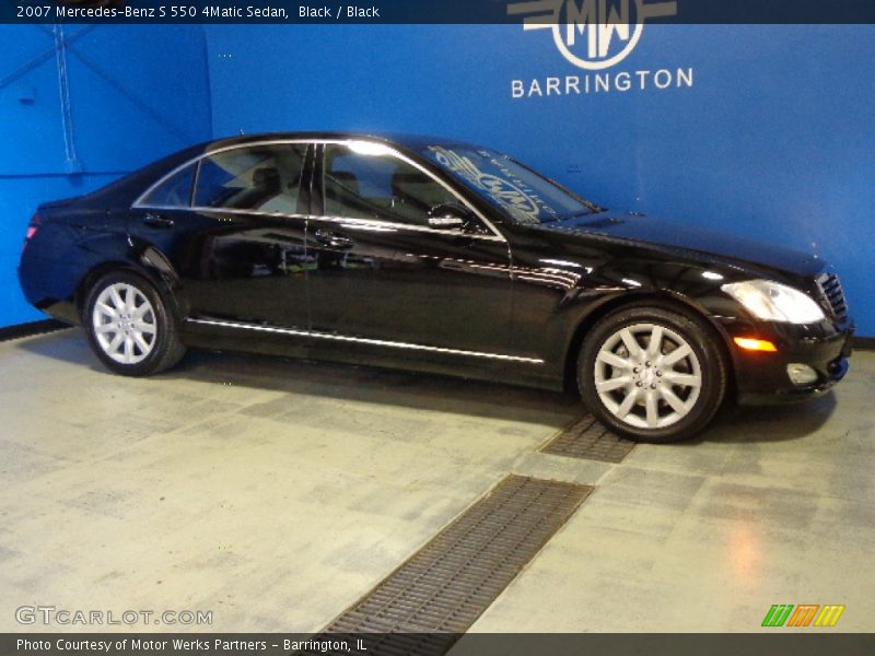 Black / Black 2007 Mercedes-Benz S 550 4Matic Sedan