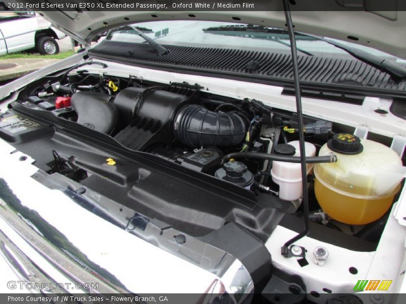 Oxford White / Medium Flint 2012 Ford E Series Van E350 XL Extended Passenger