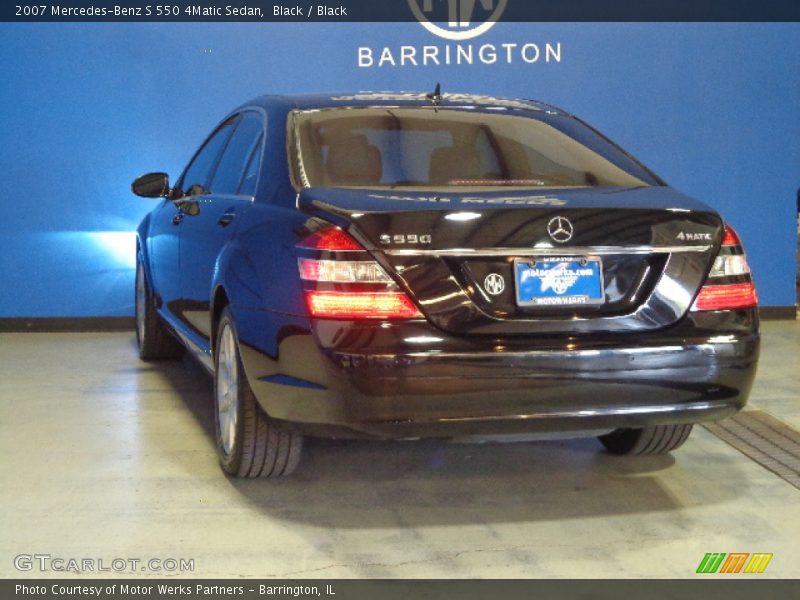 Black / Black 2007 Mercedes-Benz S 550 4Matic Sedan
