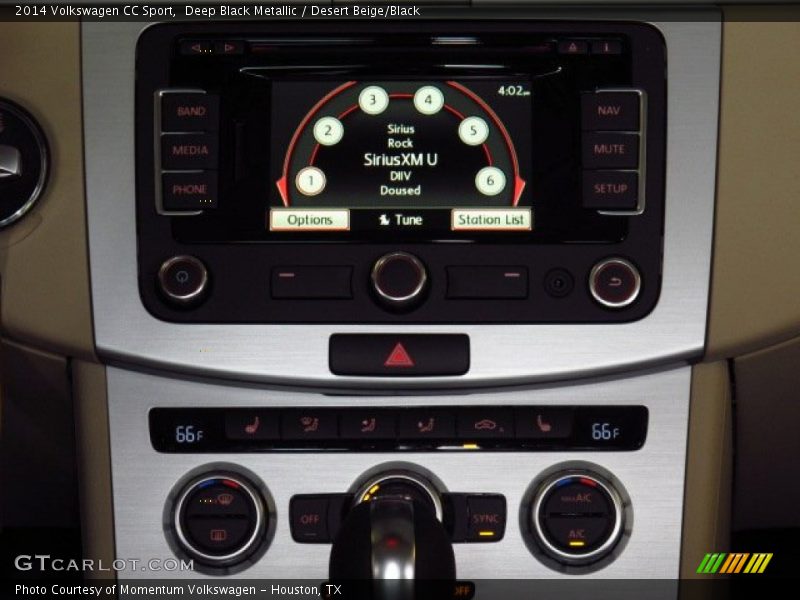 Deep Black Metallic / Desert Beige/Black 2014 Volkswagen CC Sport