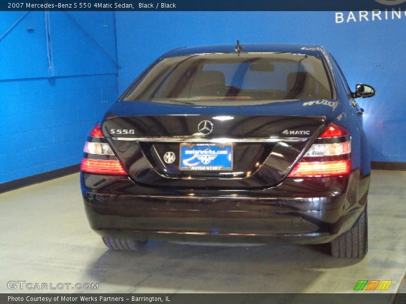 Black / Black 2007 Mercedes-Benz S 550 4Matic Sedan