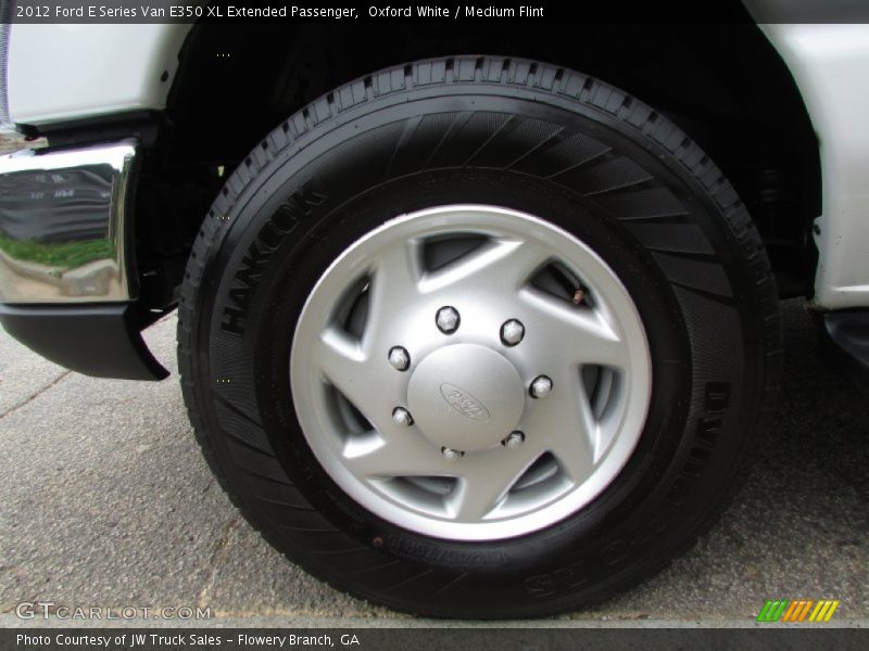 Oxford White / Medium Flint 2012 Ford E Series Van E350 XL Extended Passenger