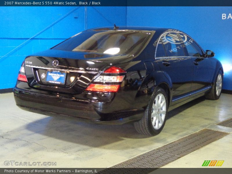 Black / Black 2007 Mercedes-Benz S 550 4Matic Sedan