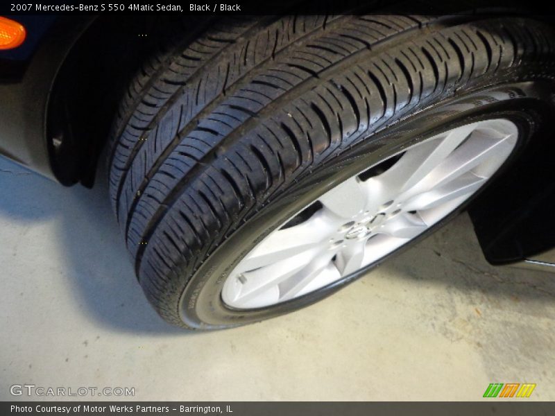 Black / Black 2007 Mercedes-Benz S 550 4Matic Sedan