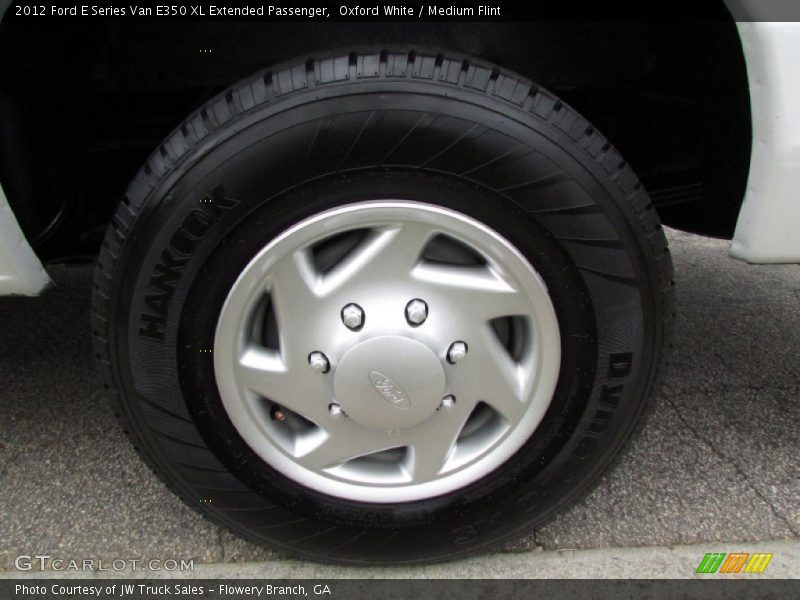 Oxford White / Medium Flint 2012 Ford E Series Van E350 XL Extended Passenger