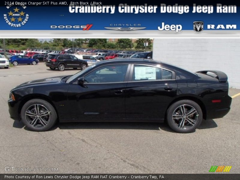 Pitch Black / Black 2014 Dodge Charger SXT Plus AWD