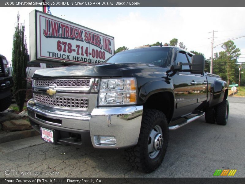 Black / Ebony 2008 Chevrolet Silverado 3500HD LTZ Crew Cab 4x4 Dually