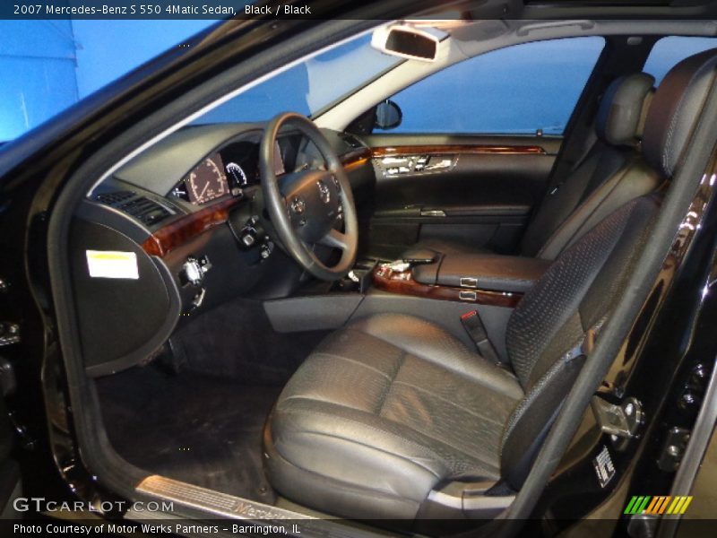 Black / Black 2007 Mercedes-Benz S 550 4Matic Sedan