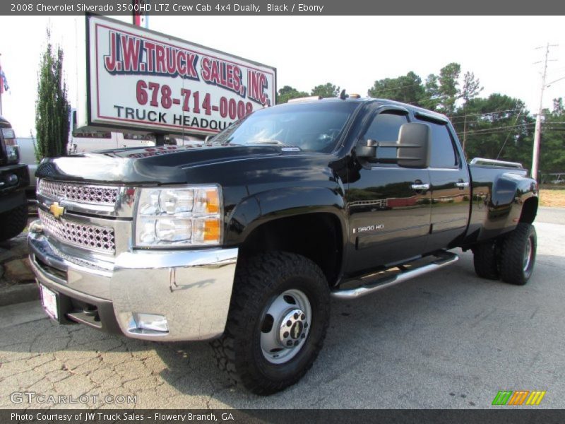 Black / Ebony 2008 Chevrolet Silverado 3500HD LTZ Crew Cab 4x4 Dually