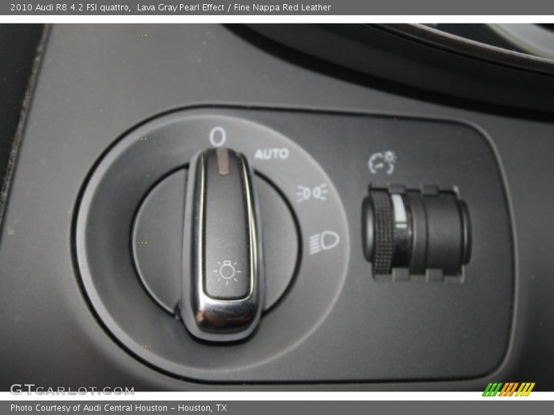 Lava Gray Pearl Effect / Fine Nappa Red Leather 2010 Audi R8 4.2 FSI quattro