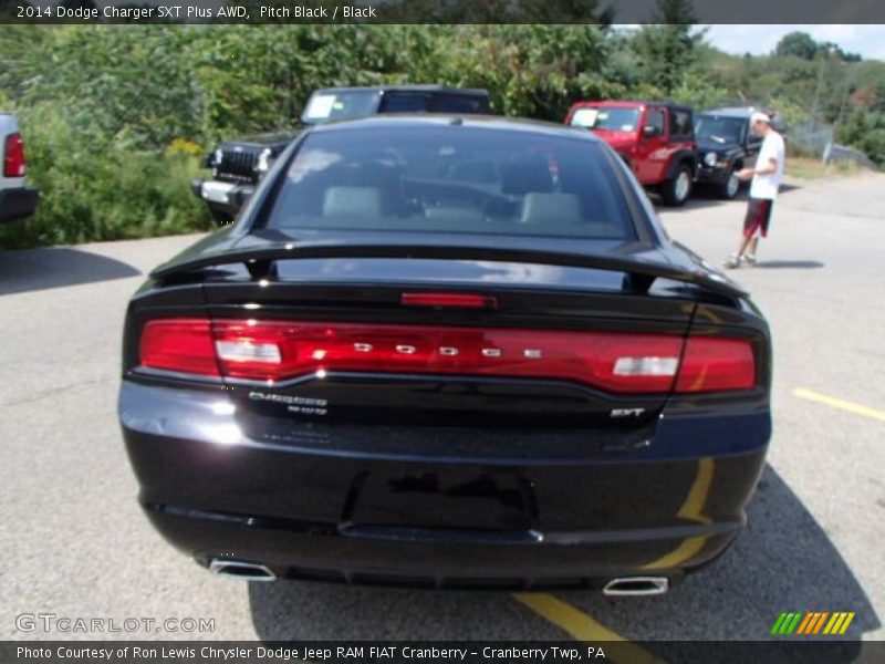 Pitch Black / Black 2014 Dodge Charger SXT Plus AWD