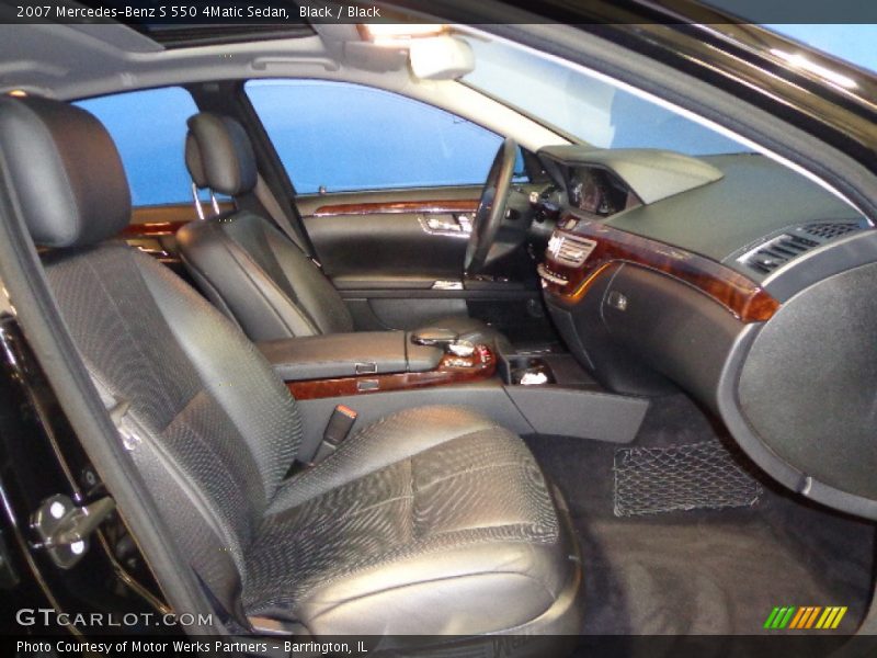 Black / Black 2007 Mercedes-Benz S 550 4Matic Sedan