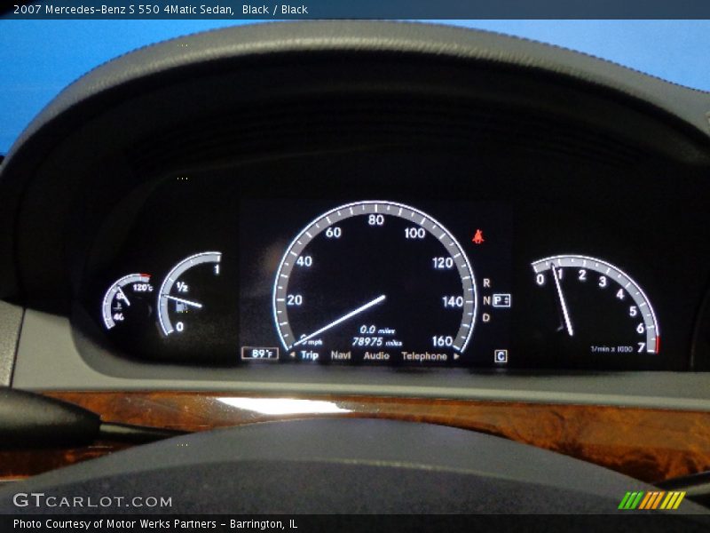 Black / Black 2007 Mercedes-Benz S 550 4Matic Sedan