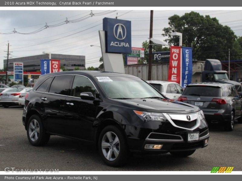 Crystal Black Pearl / Parchment 2010 Acura MDX Technology