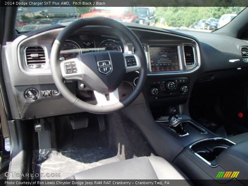 Pitch Black / Black 2014 Dodge Charger SXT Plus AWD