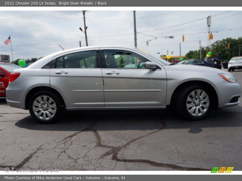 Bright Silver Metallic / Black 2012 Chrysler 200 LX Sedan