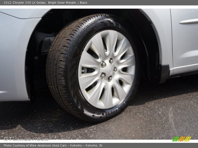 Bright Silver Metallic / Black 2012 Chrysler 200 LX Sedan