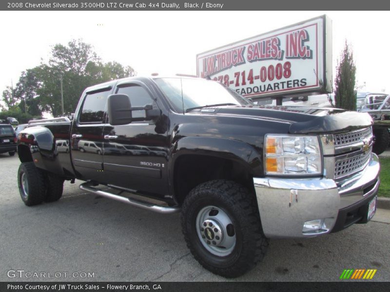 Black / Ebony 2008 Chevrolet Silverado 3500HD LTZ Crew Cab 4x4 Dually