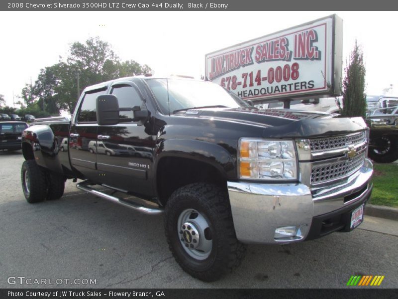 Black / Ebony 2008 Chevrolet Silverado 3500HD LTZ Crew Cab 4x4 Dually