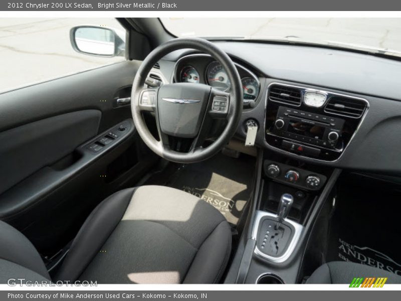 Bright Silver Metallic / Black 2012 Chrysler 200 LX Sedan