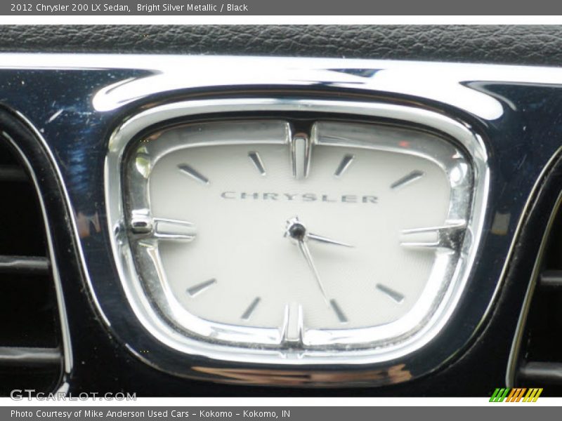 Bright Silver Metallic / Black 2012 Chrysler 200 LX Sedan