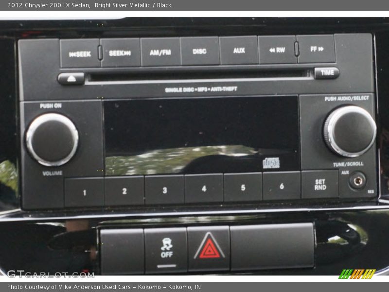 Bright Silver Metallic / Black 2012 Chrysler 200 LX Sedan