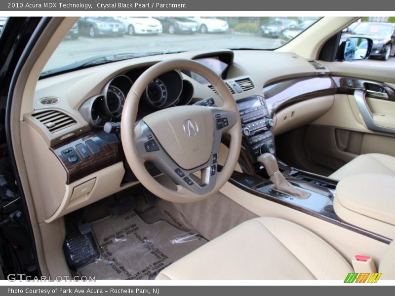 Crystal Black Pearl / Parchment 2010 Acura MDX Technology