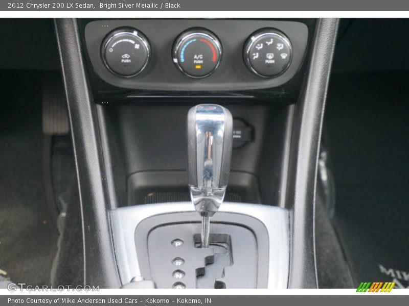 Bright Silver Metallic / Black 2012 Chrysler 200 LX Sedan